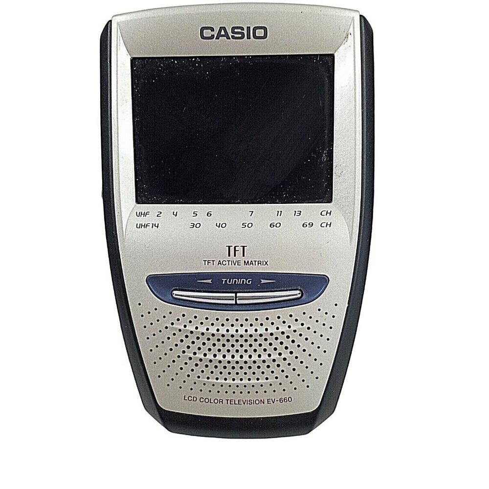 Vintage Casio EV 660 Handheld TFT Active Matrix TV Tested Works